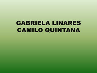 GABRIELA LINARES
CAMILO QUINTANA
 
