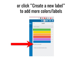 How to add more label colors in trello