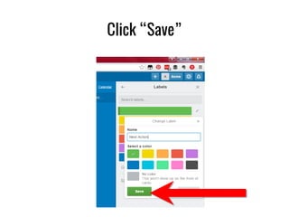 Click “Save”
 