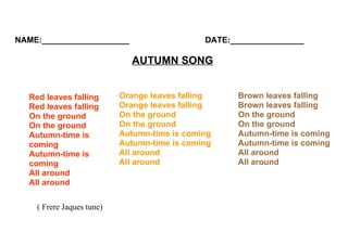 Autumn song