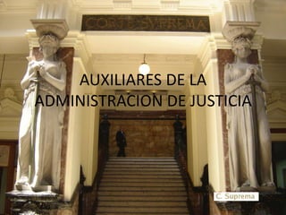 AUXILIARES DE LA
ADMINISTRACION DE JUSTICIA

 
