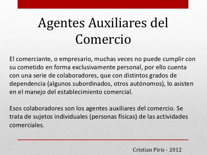 Auxiliares del comercio