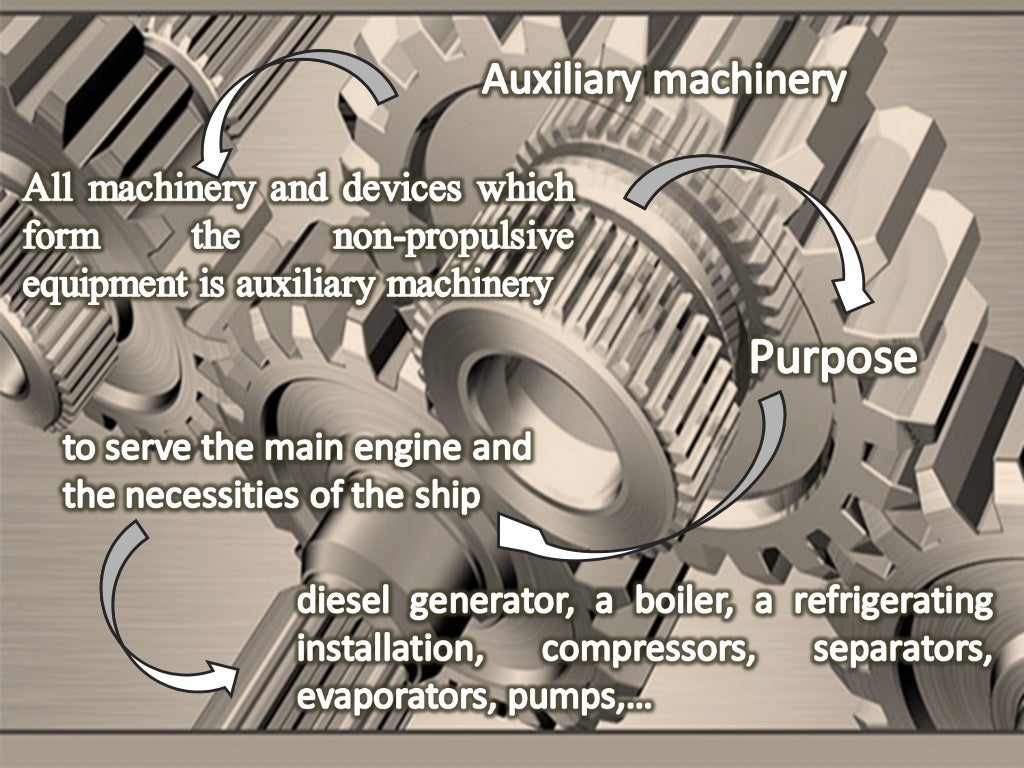 Auxiliary machinery