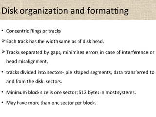 Auxiliary memory Computer Architecture and Computer Organization | PPT