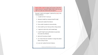 Auxiliary & Modal Verb