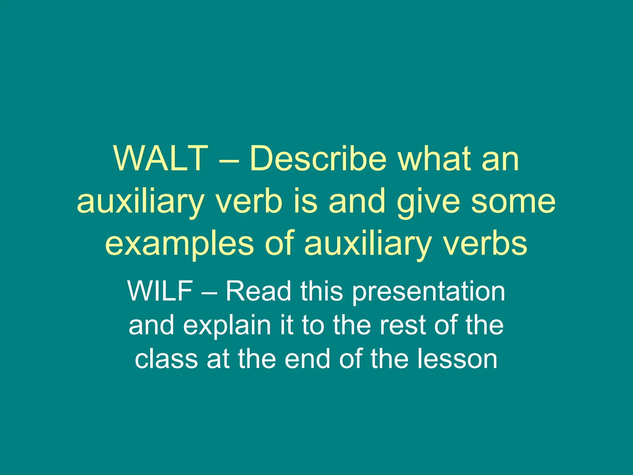 auxiliary_verbs.ppt presentation for students | PPT
