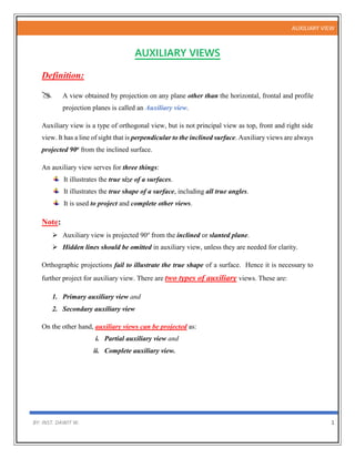 Auxiliary View Definition