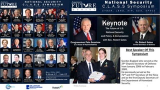 Phillip Andrews 2
Best Speaker Of This
Symposium
Gordon England who served as the
29th Deputy Secretary of Defense
from January 2006 to February
2009.
He previously served as the
72nd and 73rd Secretary of the Navy
and as the first Deputy Secretary of
the Department of Homeland
Security.
 