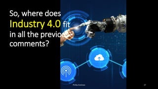 So, where does
Industry 4.0 fit
in all the previous
comments?
Phillip Andrews 27
 