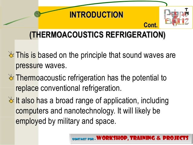 thermoacoustic refrigeration