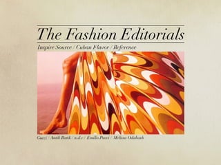 Fashion Editorial Design Research