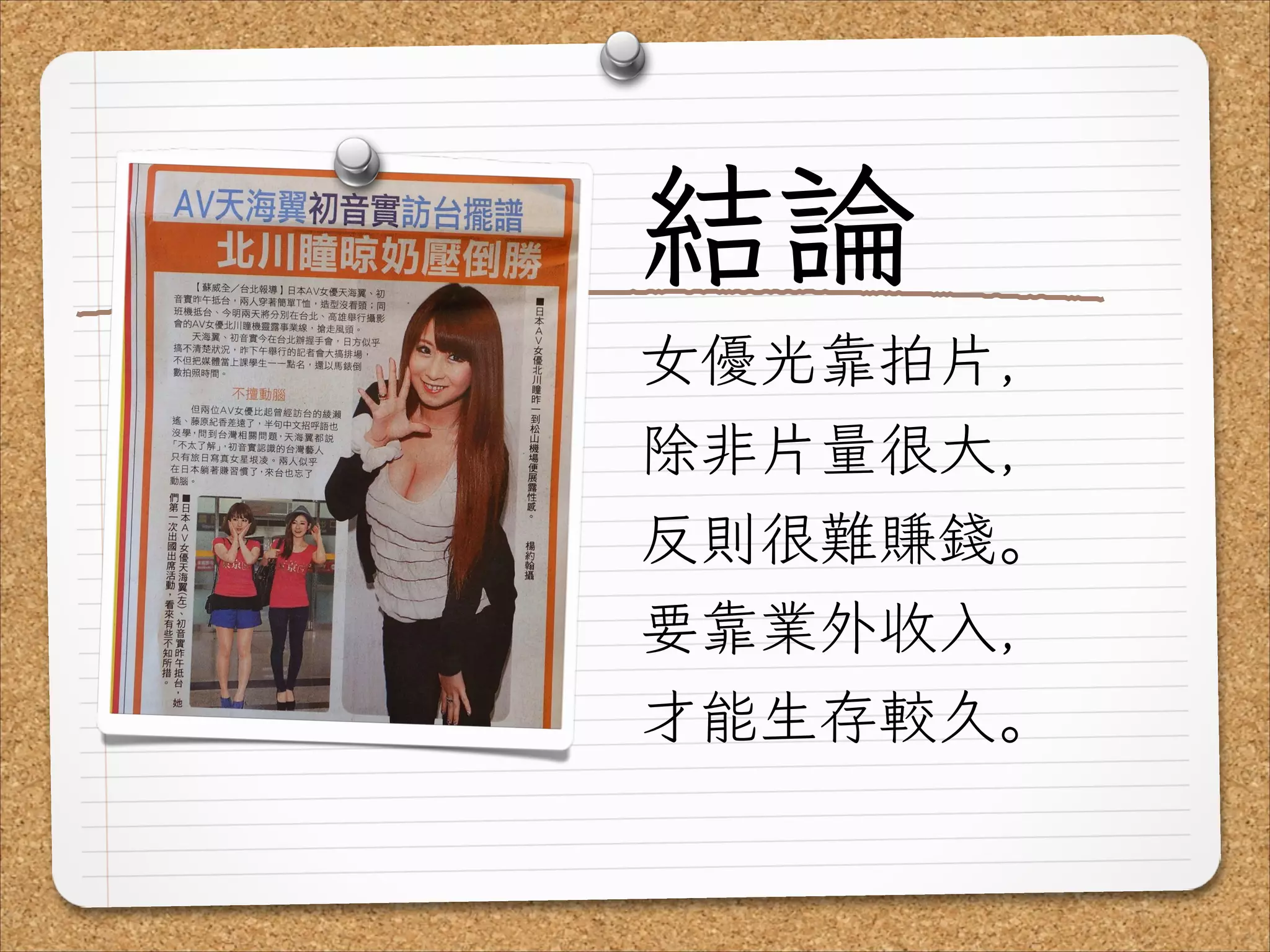 Av女優的工作現場 經濟狀況篇