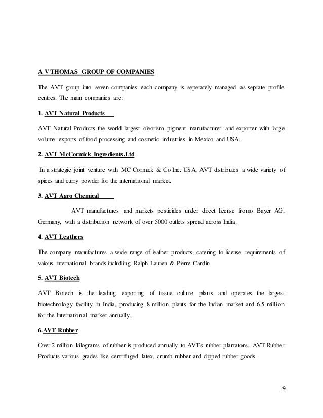 Avt Natural Products Ltd Company Profile Avt Natural Products Ltd Company Profile