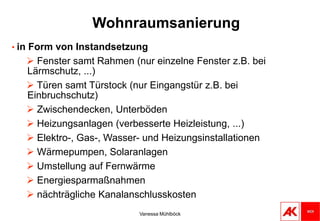 Vanessa MühlböckArbeitnehmerInnenveranlagungAlleinerzieher-/Alleinverdienerabsetzbetrag (AVAB/AEAB): Kann auch über Personalverrechnung berücksichtigt werden. Antrag beim Arbeitgeber mittels Formular E30. AVAB/AEAB muss trotzdem bei ANV nochmals beantragt werden.Unterhaltsabsetzbetrag, Kinderfreibetrag, Mehrkindzuschlag:Können ausschließlich im Zuge der ANV beantragt werden. 