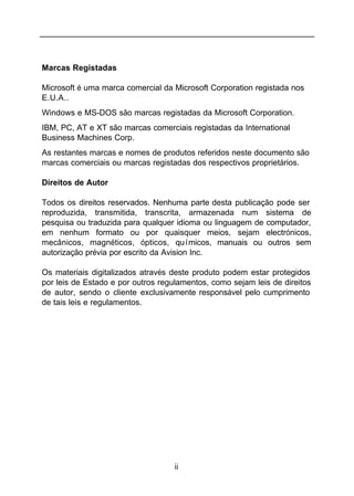 Manual Técnico do Scanner AVISION AV220