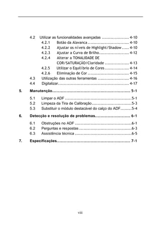 Manual Técnico do Scanner AVISION AV220