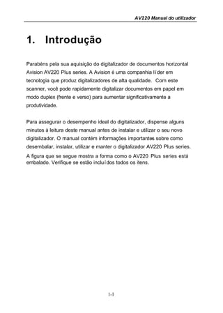Manual Técnico do Scanner AVISION AV220