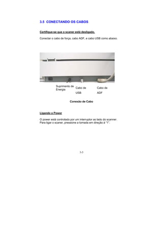 Manual Técnico do Scanner AVISION AV8050 e AV8350