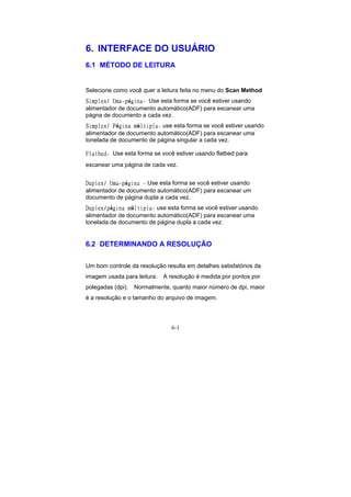 Manual Técnico do Scanner AVISION AV8050 e AV8350