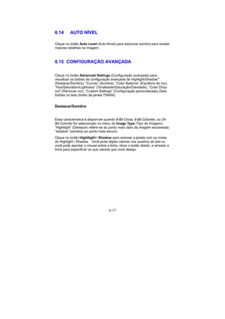 Manual Técnico do Scanner AVISION AV8050 e AV8350