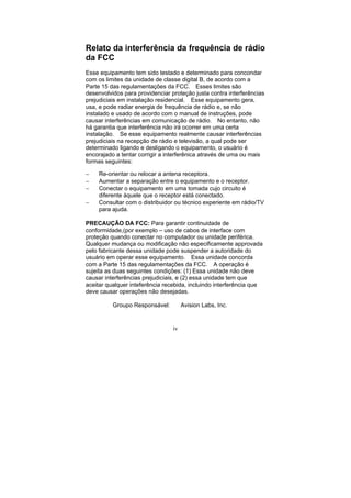 Manual Técnico do Scanner AVISION AV8050 e AV8350