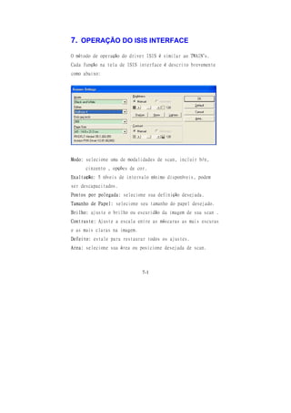 Manual Técnico do Scanner AVISION AV8050 e AV8350