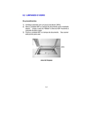 Manual Técnico do Scanner AVISION AV8050 e AV8350