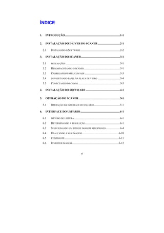 Manual Técnico do Scanner AVISION AV8050 e AV8350