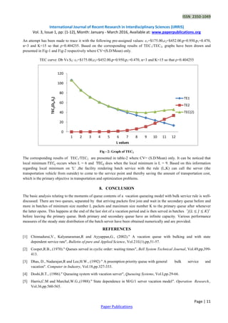 A Vacation Queueing Model with Bulk Service Rule | PDF