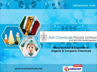 Manufacturer & Exporter of Organic & Inorganic Chemicals Maharashtra, India 