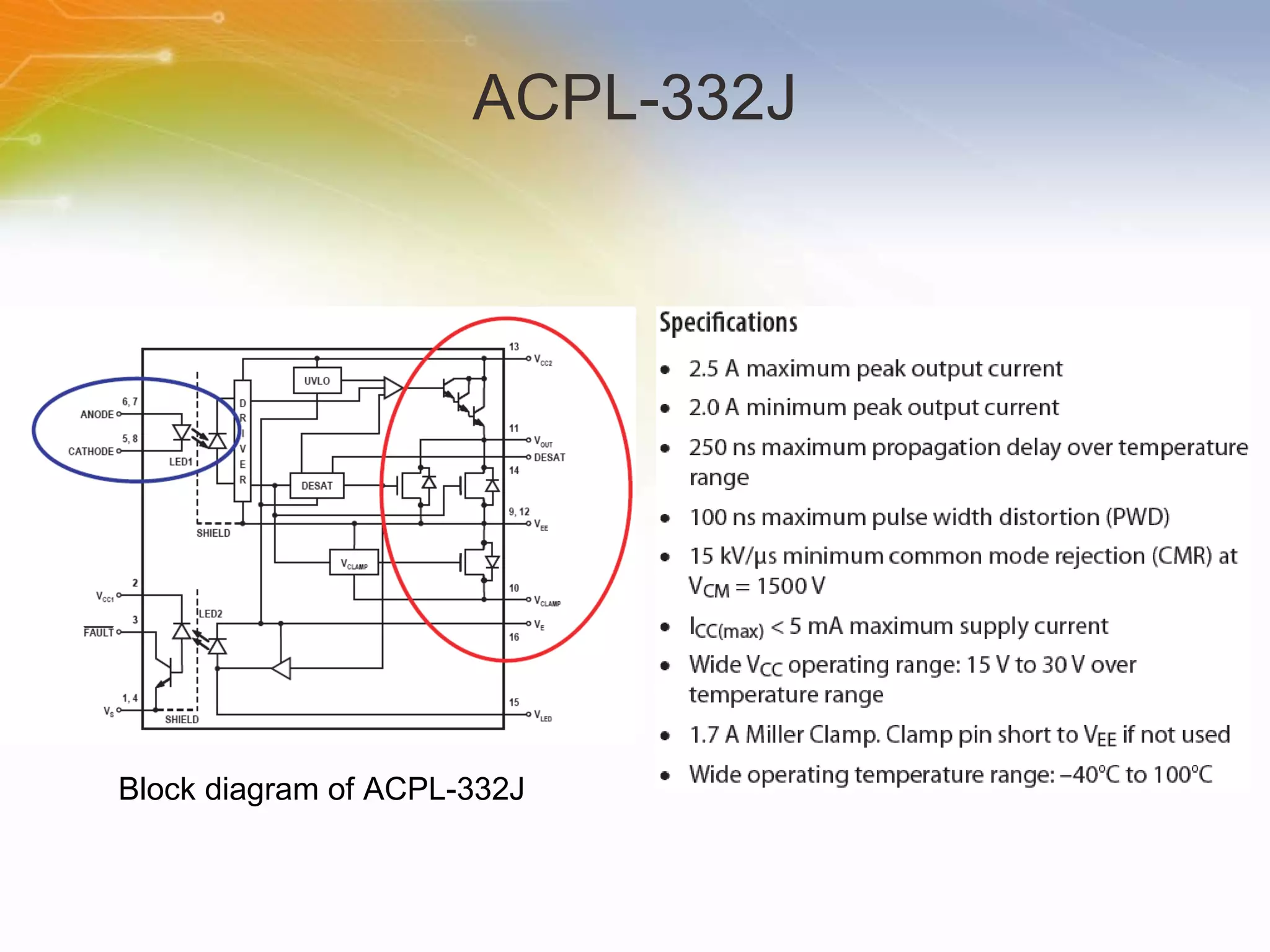 ACPL-332J Block diagram of ACPL-332J 