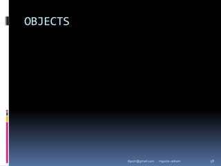 OBJECTS
mgucte vaikom 58
diputr@gmail.com
 