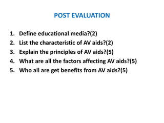 Av aids introduction (1)