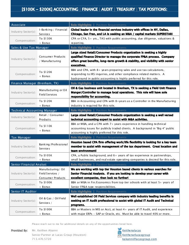Finance Industry Jobs List - FinanceViewer