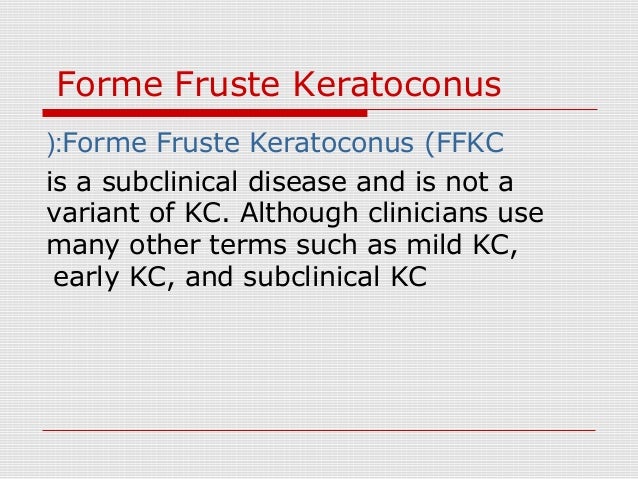 Available options for keratoconus management