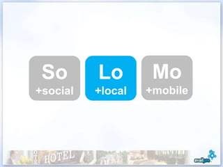 So       Lo        Mo
+social   +local   +mobile




                             28
 