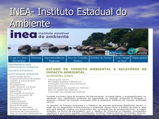INEA- Instituto Estadual do Ambiente 