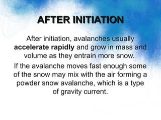 GEOGRAPHY YEAR 9 AVALANCHES | PPT