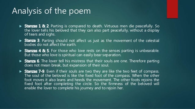 Can someone do my essay interpretation of a valediction: forbidding mourning