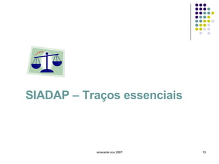 SIADAP – Traços essenciais amarante nov 2007 