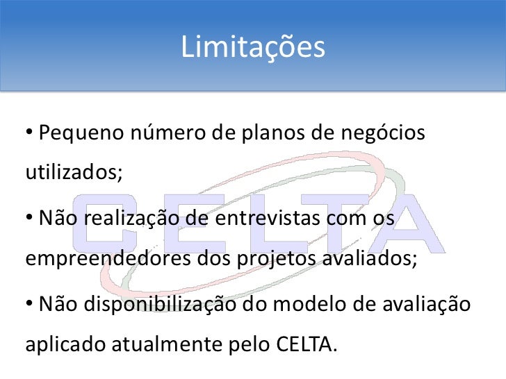 Avaliacao do plano de negocio