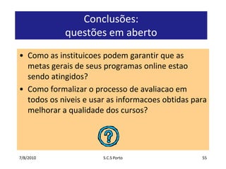 Feedback informal dos alunos