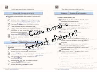 Como tornar o feedback eficiente?