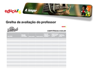 Grelha de avaliação do professor 