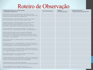 Roteiro de Observação

 