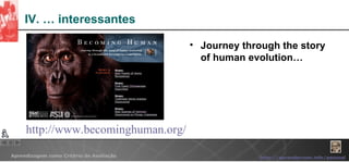 IV. … interessantes Journey through the story of human evolution…   http:// www.becominghuman.org / 