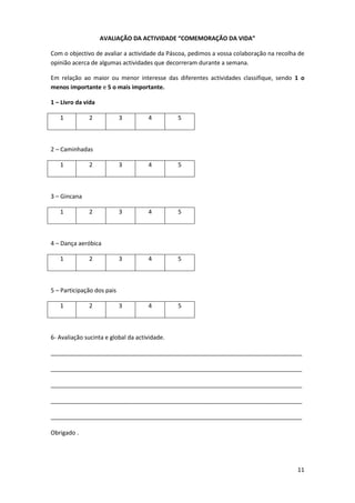 Avaliação actividade da páscoafinal