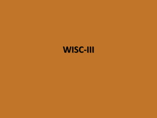 WISC-III  