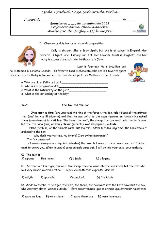 Escola Estadual Nossa Senhora da Penha
Aluno(a):____________________________________________________________ Nº______
Game...