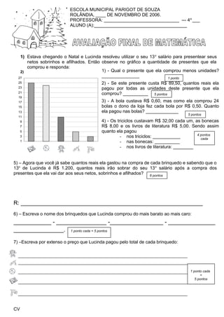 Matemática 4º ano - caderno 2 de atividades - Loja da Coruja Pedagógica